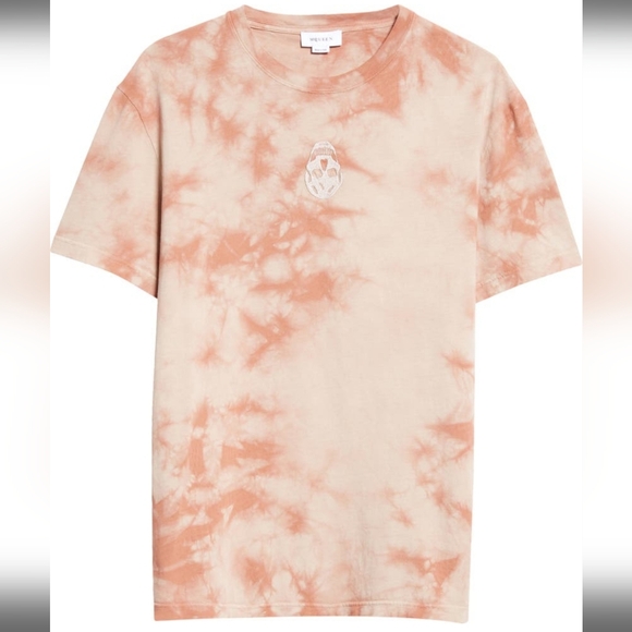 Beige Tie-Dye T-Shirt alexander mcqueensize medium